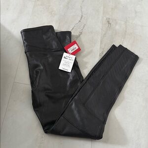 SPANX Shiny Black Leggings